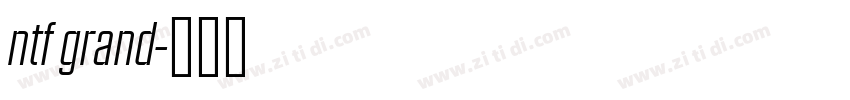 ntf grand字体转换